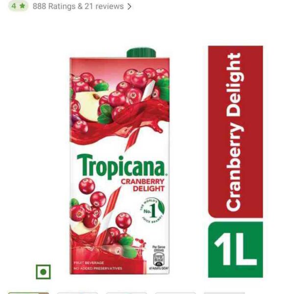 Tropicana Cranberry Delight 1 litre