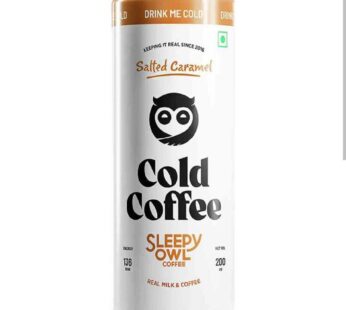 sleepy owl cold coffee salted caramel 200ml