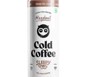 sleepy owl cold coffee hazelnut 200ml drink