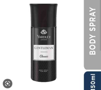 Yardley Gentleman Classic Body Spray For Man 150 ml