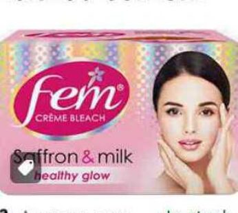 Fem Creme Bleach Saffron   Milk 24 gms