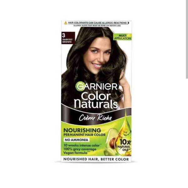 Garnier Colour Naturals Darkest Brown 3 35ml + 39gm