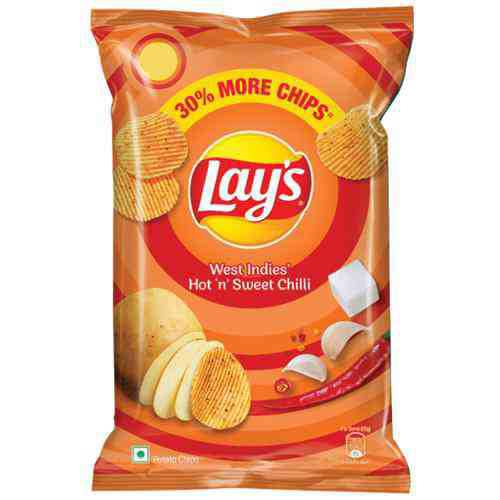 Lays West Indies Hot n Sweet Chilli Potato Chips 52gms