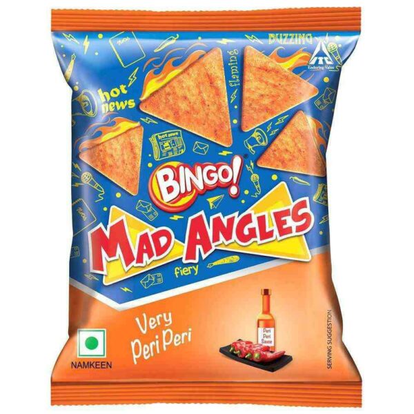 Bingo Mad Angles Very Peri peri 72.5 gms