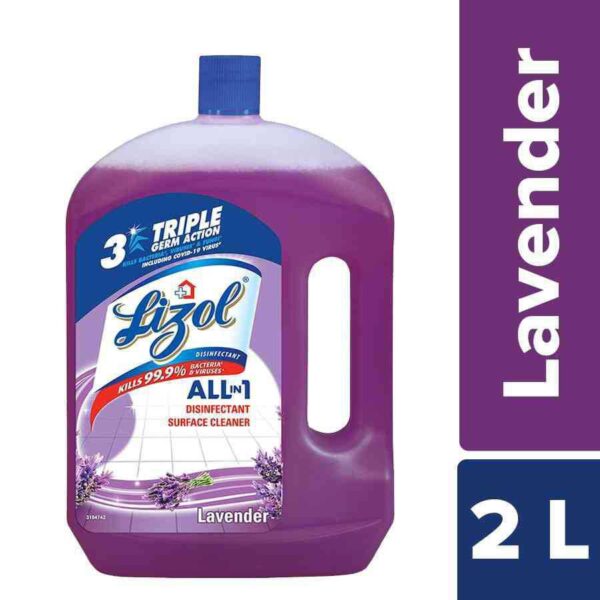 Lizol Disinfectant Floor Cleaner   Lavender 2 Litre