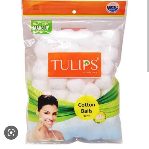 Tulips Cotton Balls 50 Pcs