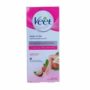 Veet Professional Waxing Strips Kit for Sensitive Skin, 8 Strips Gel Wax Hair Removal