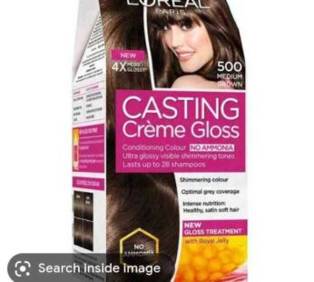 Loreal Paris Casting Creme Gloss Medium Brown 500 21 g + 24 ml