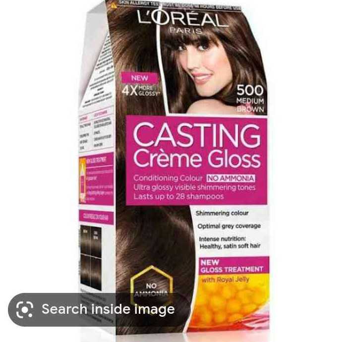 Loreal Paris Casting Creme Gloss Medium Brown 500 21 g + 24 ml