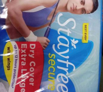 Stayfree Secure Dry Cover Extra large with Wings 20N