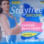 Stayfree Secure Cottony Extra Large with Wings 20 pads