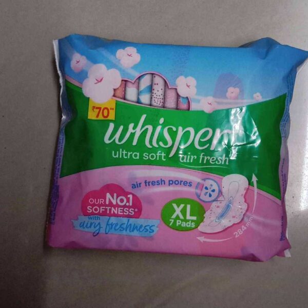 Whisper Ultra Soft Air Fresh XL 7 pads
