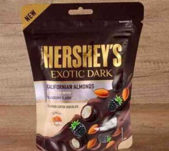 Hersheys Exotic Dark Californian Almonds Blackberry Flavour 30g