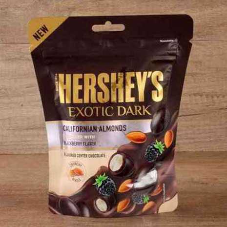 Hersheys Exotic Dark Californian Almonds Blackberry Flavour 30g