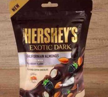 Hersheys Exotic Dark Californian Almonds Blackberry Flavour 90g