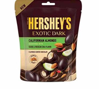 Hersheys Exotic Dark Californian Almonds Guava   Mexican Chilli Flavour 30g