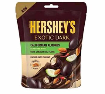 Hersheys Exotic Dark Californian Almonds Guava   Mexican Chilli Flavour 90g