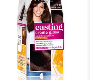 Loreal Paris Casting Creme Gloss Conditioning Color Darkest Brown 300 21g + 24ml