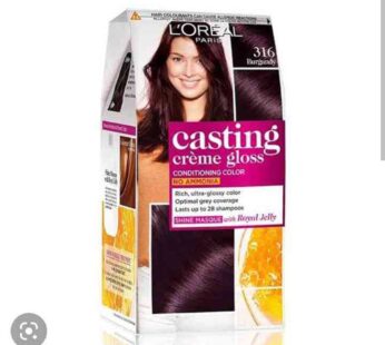 Loreal Paris Casting Creme Gloss Color Burgundy 316 87.5g + 72ml + free 192.5ml