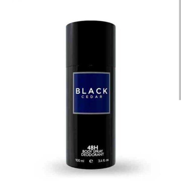 black cedar 48h Body spray deodorant 100ml