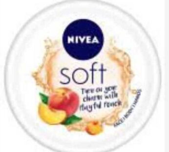 Nivea soft playful peach face body hands cream 50 ml