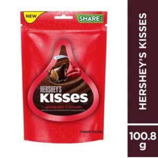 hersheys kisses special dark n almonds 33.6g