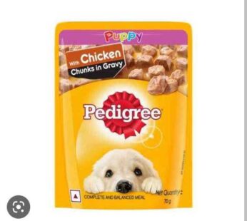 Pedigree Chicken Chunks In Gravy For Puppy 70 gms