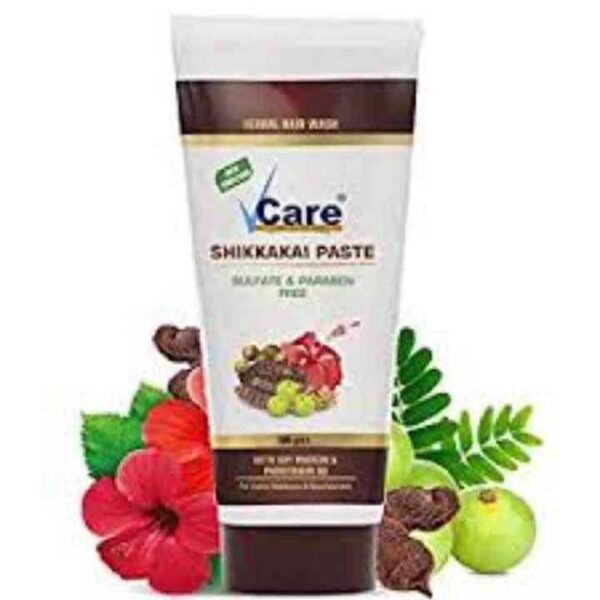 Vcare Shikkakai Paste Sulfate   Paraben Free 75g