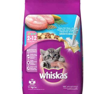 Whiskas Junior 2 12 Months Ocean Fish Flavour with Milk 1.1 kg