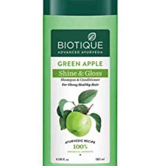 Biotique Green Apple Shampoo   Conditioner for Oily Scalp   Hair 120ml