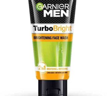 Garnier Men Turbo Bright 2 in 1 Anti pollution Brightening facewash 100g
