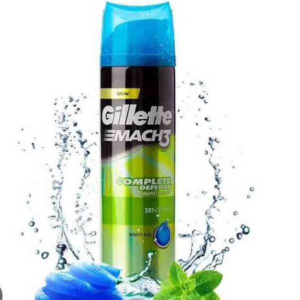 Gillette Mach3 Complete Defence Against Redness  Sensitive Shave Gel 195 gms