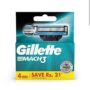 Gillette Mach3 Shaving Catridge 4 N
