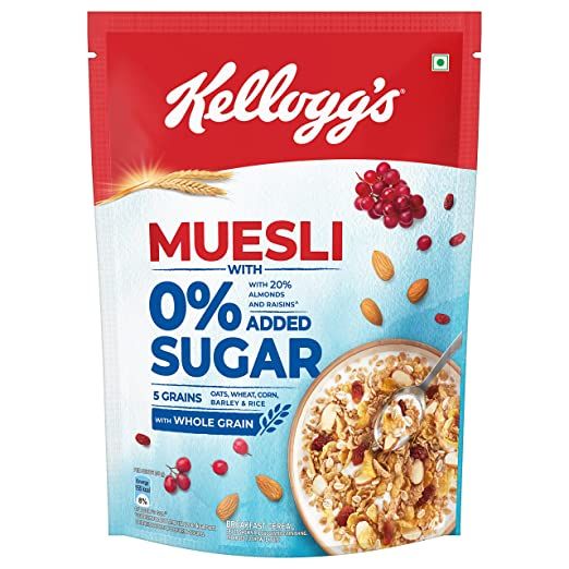 Kelloggs Muesli 0 Added Sugar 500 Gms