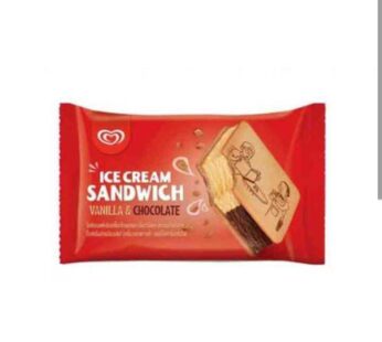 Kwality Walls Chocolate   Vanilla Sandwich Ice Cream 80ml