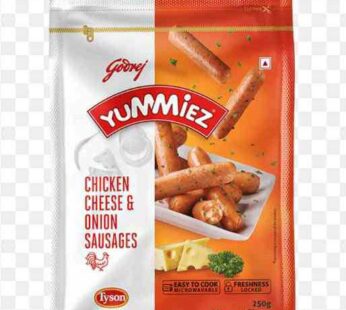 Godrej Yummiez Chicken Cheese Onion Sausages 250 Gms