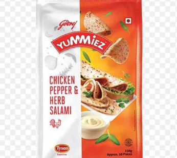 Godrej Yummiez Chicken Pepper and Herb Salami 250 Gms