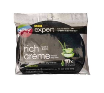 Godrej expert hair colour shampoo natural black 20 Ml