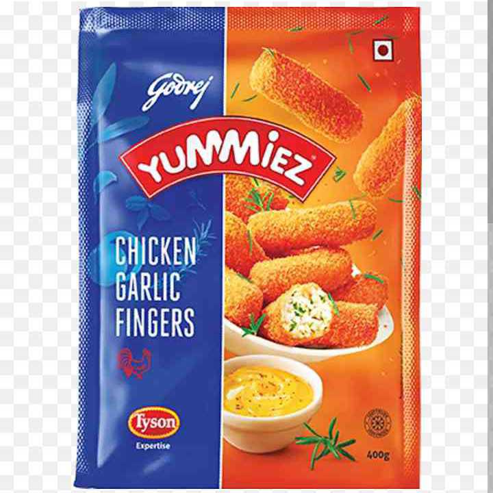 Godrej Yummiez Chicken Garlic Fingers 400 Gms