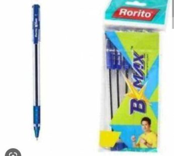 Rorito Bmax Ball Pen Pack of 5pen (Black)