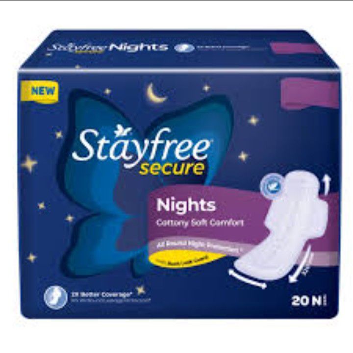 Stayfree secure nights cottony soft comfort 20pads