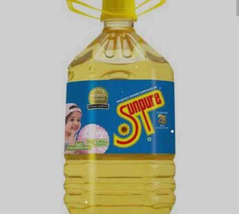 Sunpure Refined Sunflower Oil Can 5L MRP 975 5 Ltrs