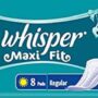 Whisper Maxi Fit Regular 8 Pcs