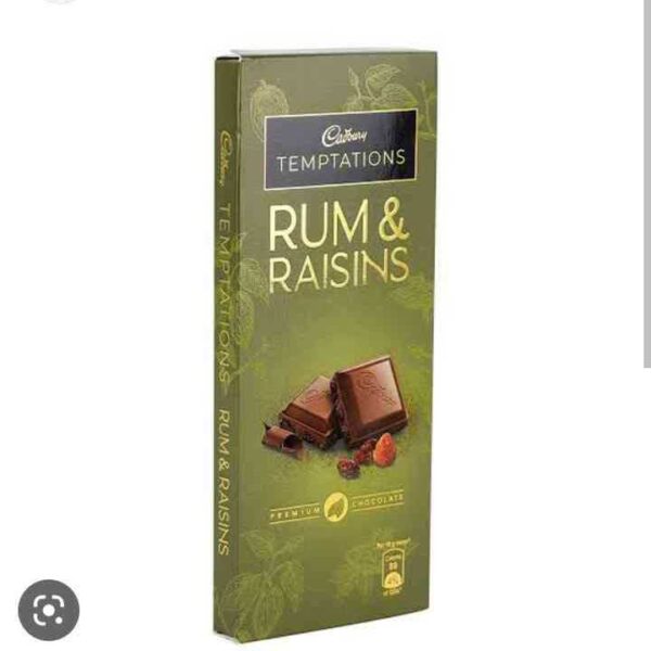 Cadbury Temptations Rums Raisins Chocolate 72 gms