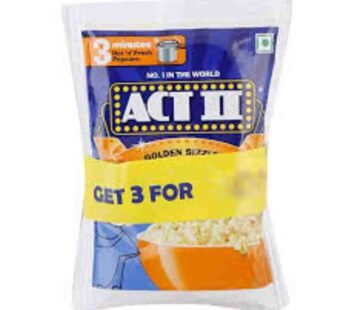 Act ll Golden sizzle popcorn get 3for 60g
