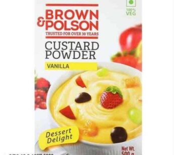 Brown Polson Vanilla Custard Powder 500g