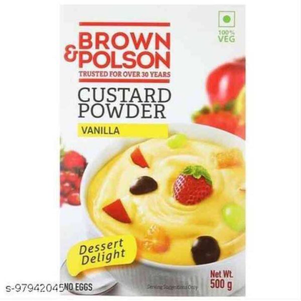 Brown Polson Vanilla Custard Powder 500g