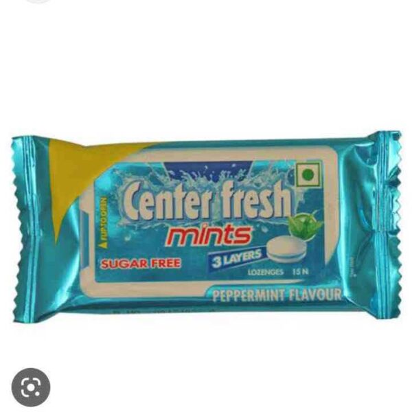 Center Fresh Mints Peppermint Flavour 4.5g 15 Pcs