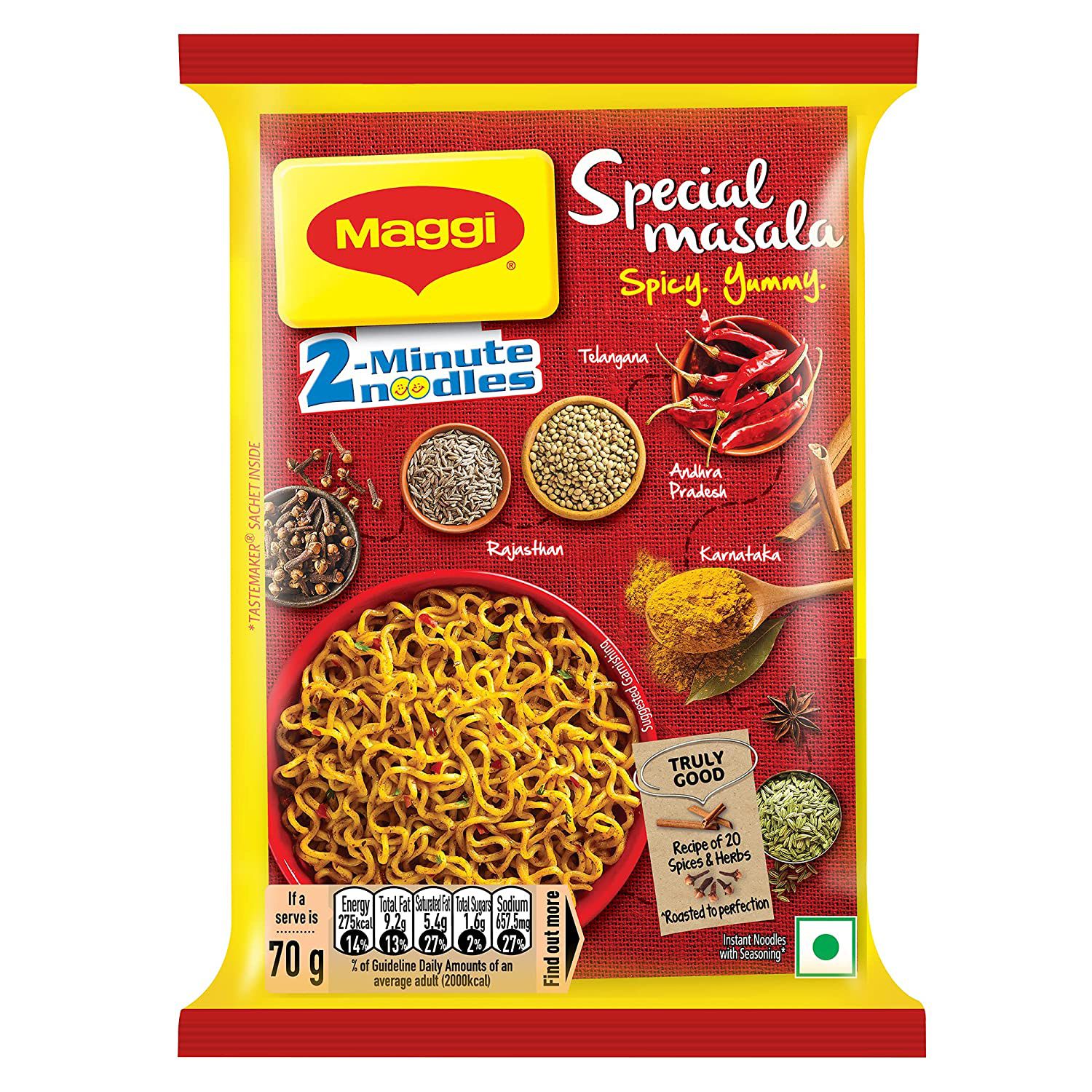 Maggi 2 Minute Special Masala Noodles 70 Gms
