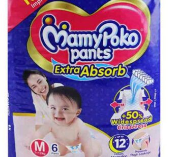 MamyPoko Medium Extra Absorb Crisscross Pants 4pants